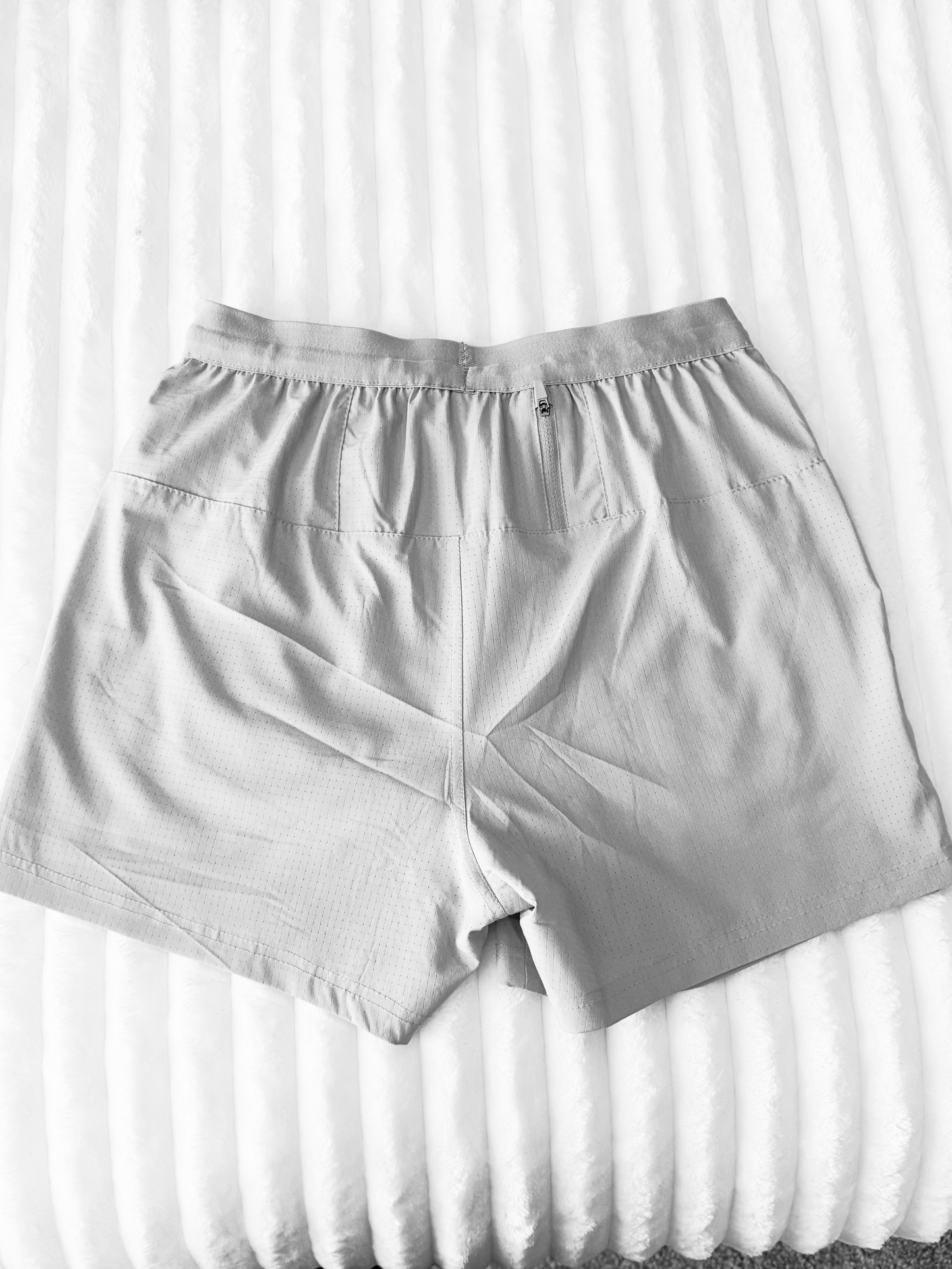 Drawstring Gym Shorts (Grey)