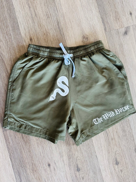 Wild snake shorts (Green)