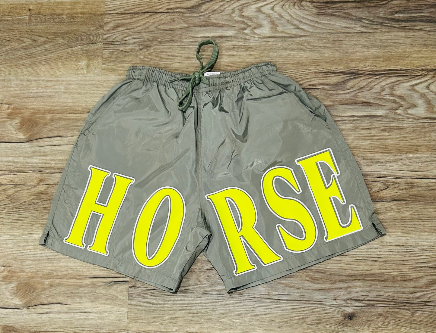 Horse shorts sea foam green