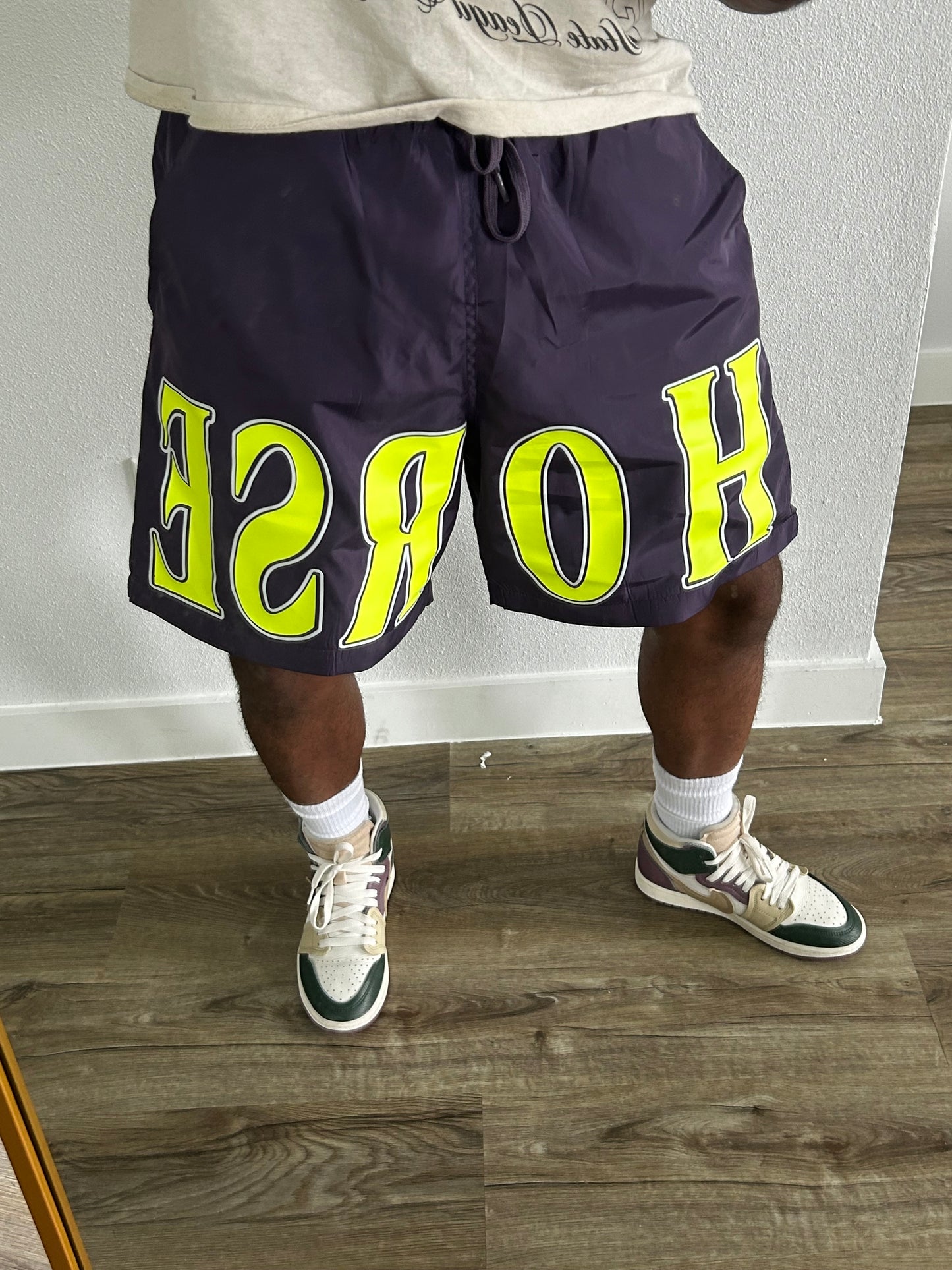 Horse shorts royal purple