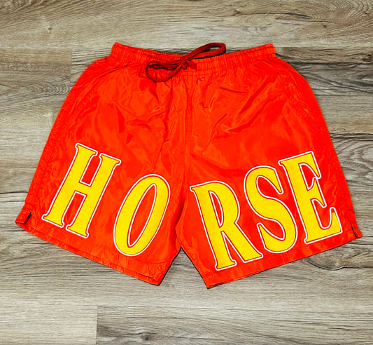 Horse shorts orange