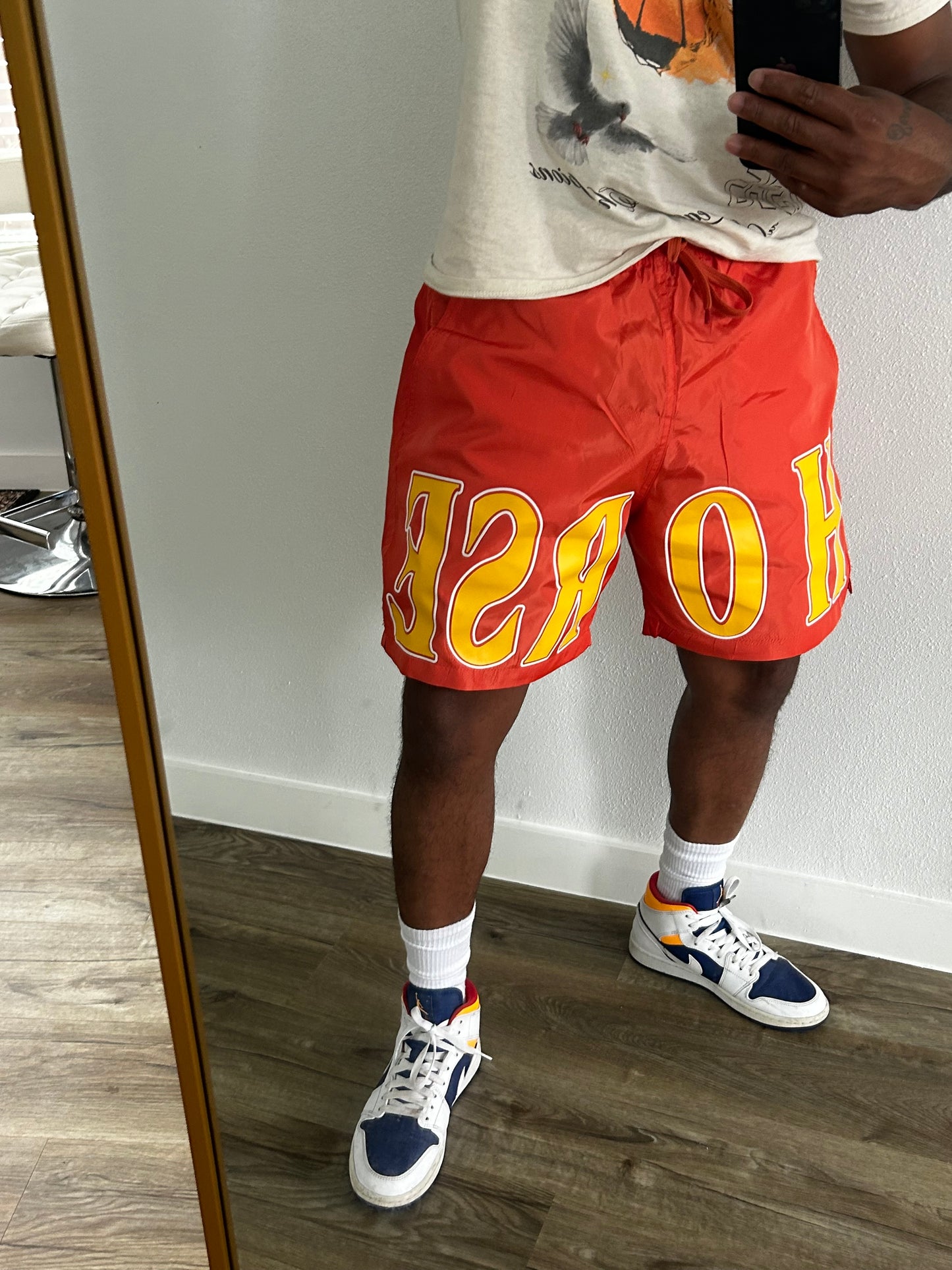 Horse shorts orange