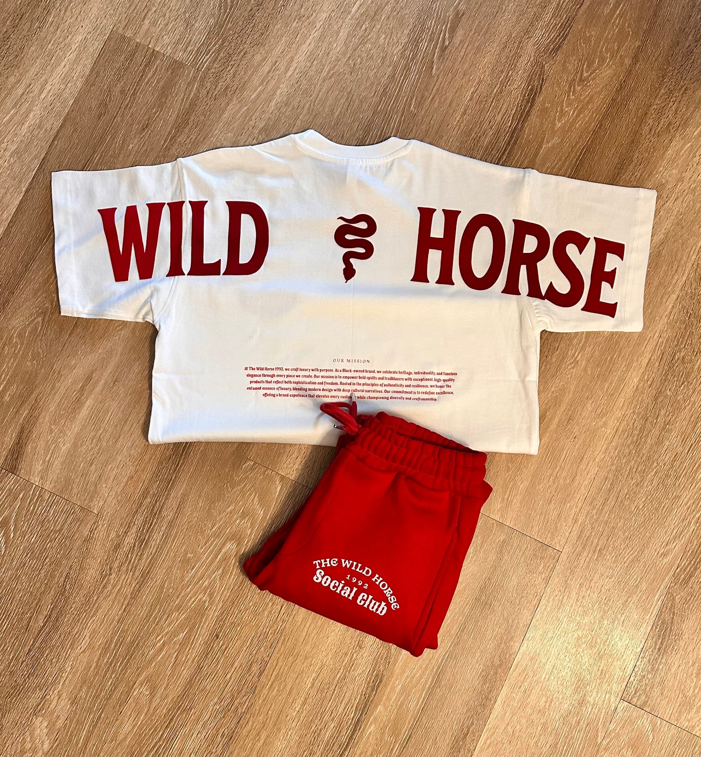 Red skinny stack set