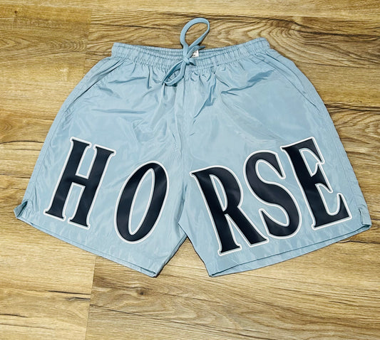 Horse shorts blue