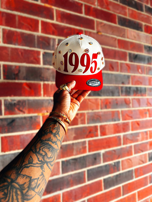Red Rhinestone Hat