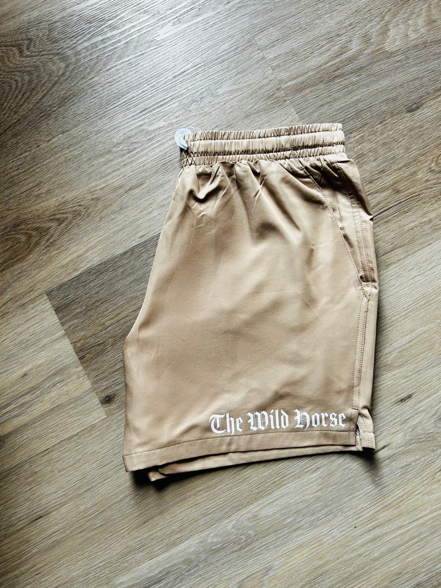 Tan snake shorts