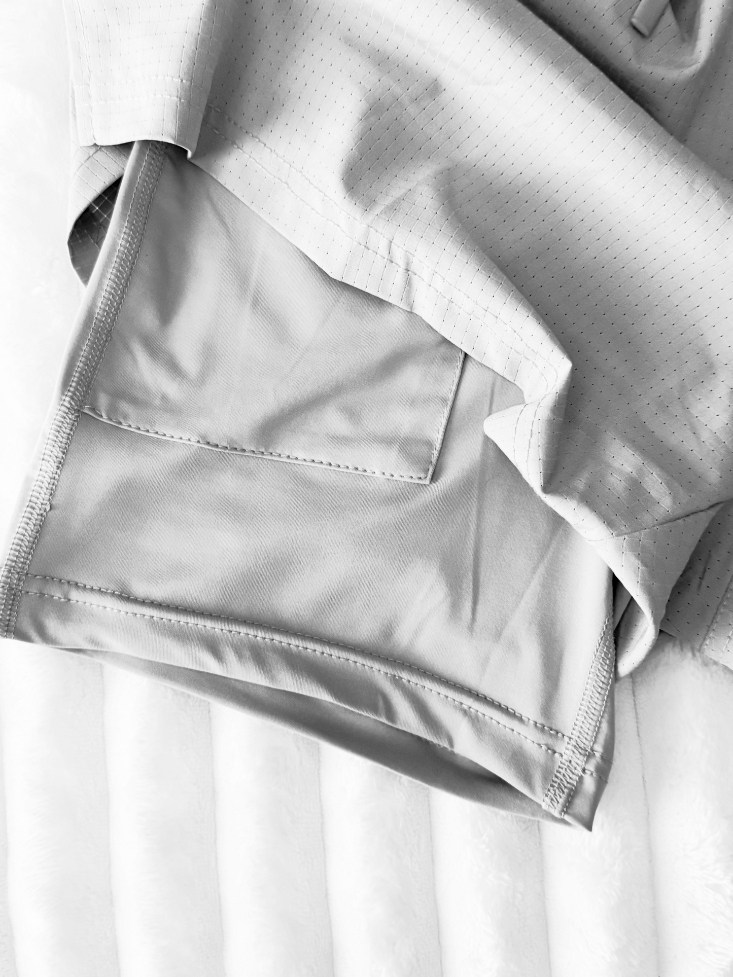 Drawstring Gym Shorts (Grey)