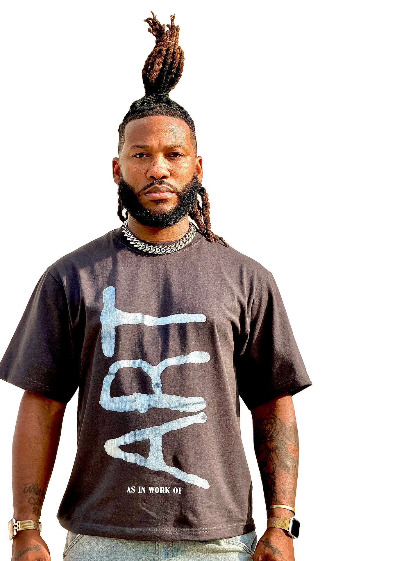 Art cropped shirt